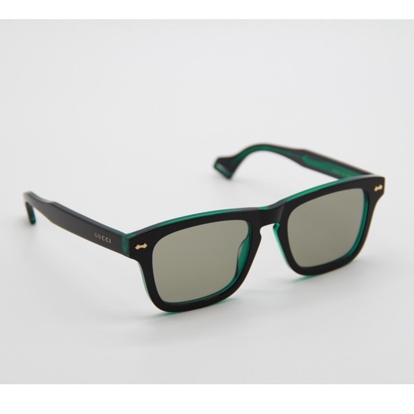 NEW GUCCI GG0735S 004 GREEN BLACK SUNGLASSES GUCCI GG 0735S - Picture 8 of 12